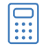 icon illustration of a calculator